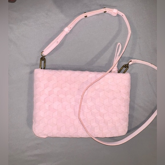 Madewell The Woven Puff Crossbody Bag Leather Addition - Picture 2 of 8